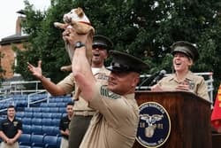 MARINE BARRACKS WASHINGTON HAILS RECRUIT CHESTY XVII