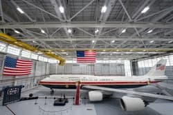 VC-25B Bridge aircraft arrives at Joint Base Andrews, begins commissioning flights