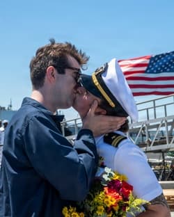 USS Fitzgerald returns to San Diego following three months underway