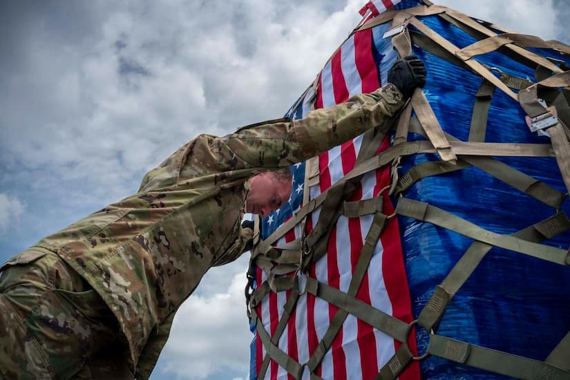 U.S. Forces Japan Airlifts Supplies to Region Recovering From Earthquake
